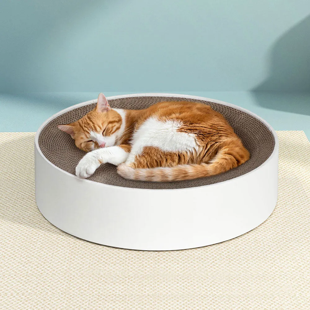 2-in-1 Cat Scratching Board & Bed, High-Density Cardboard - i.Pet