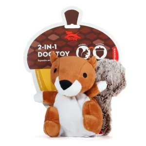 2-In-1 Squirrel Dog Toy