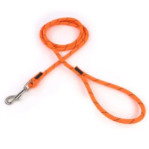 3/8 Neon Orange w/ Black Tracer Rope Leash