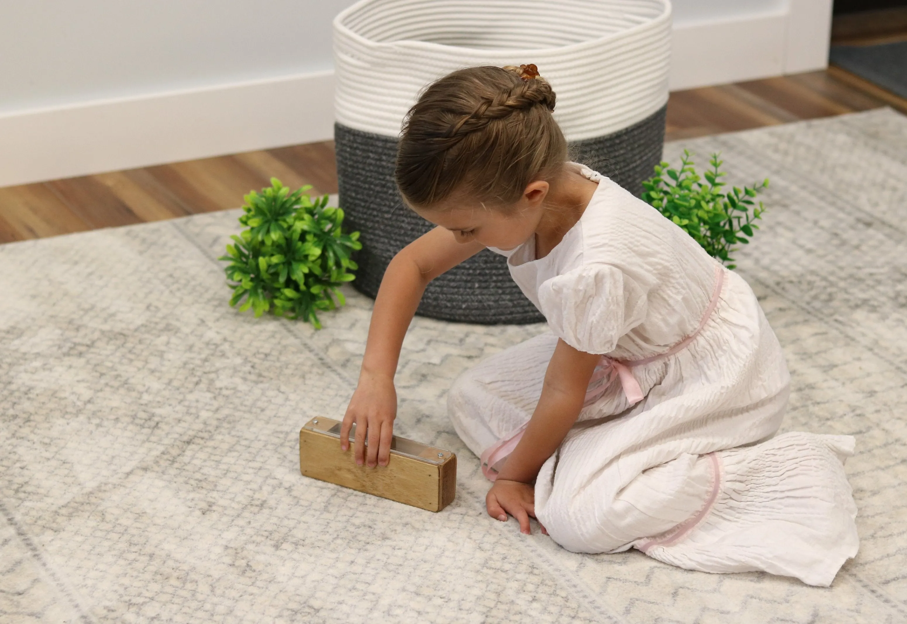 Amish-Made Wooden Marble Brain Teaser Toy, Perfect for Coffee Table