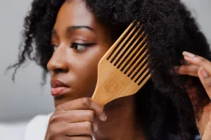 Bamboo Afro Comb