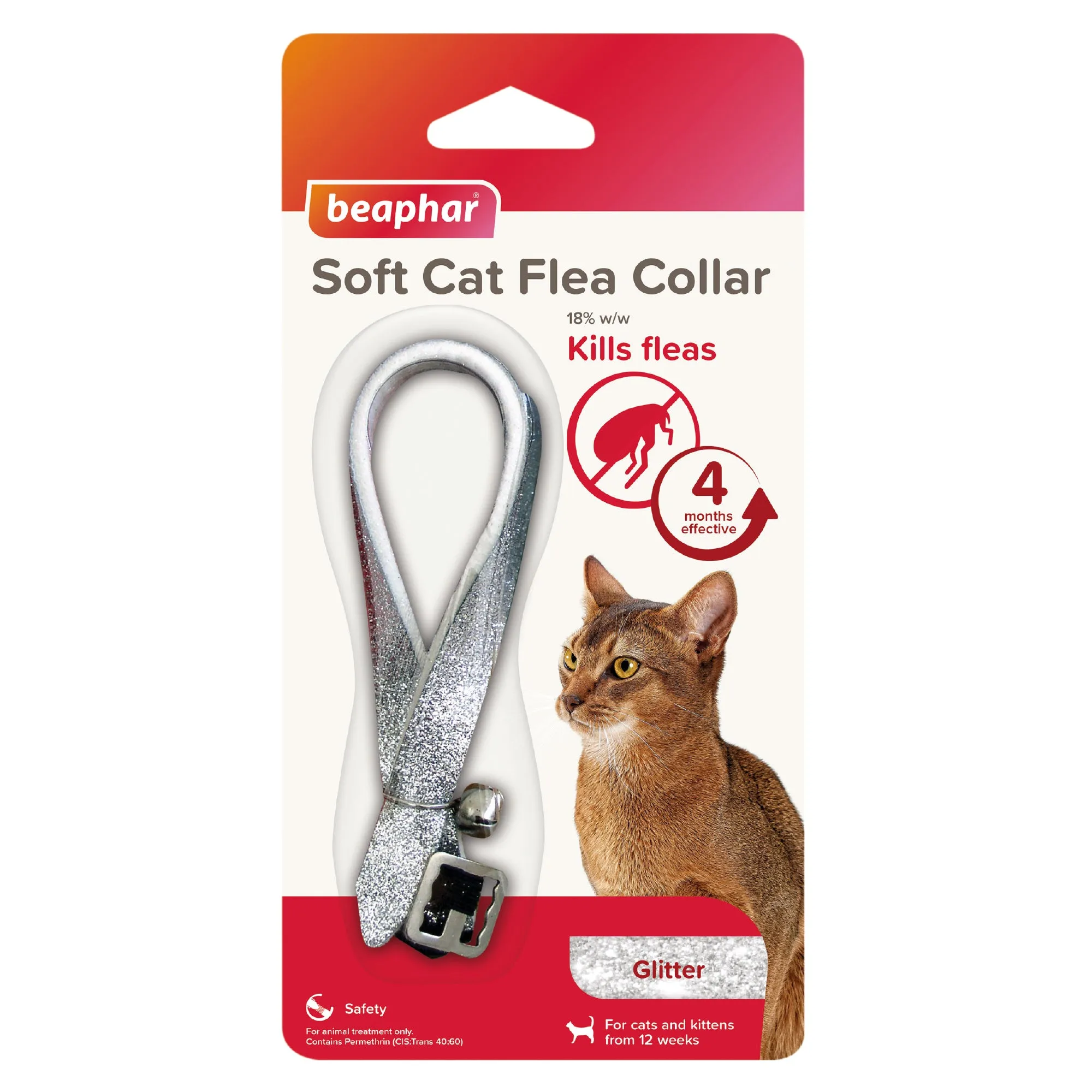 Beaphar | Cat Flea Control | Adjustable Glitter Safety Collar