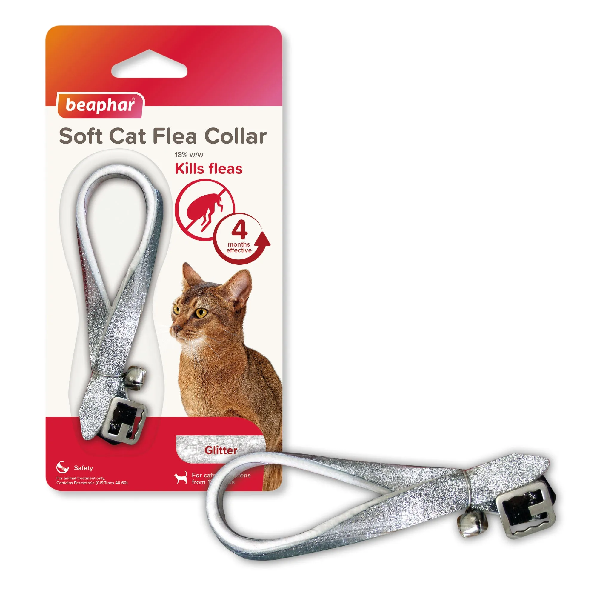 Beaphar | Cat Flea Control | Adjustable Glitter Safety Collar