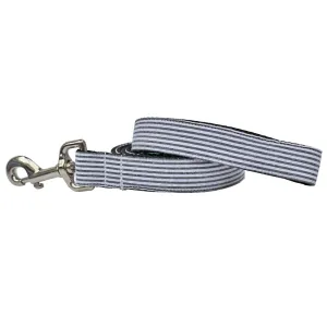 Black Seersucker Dog Leash