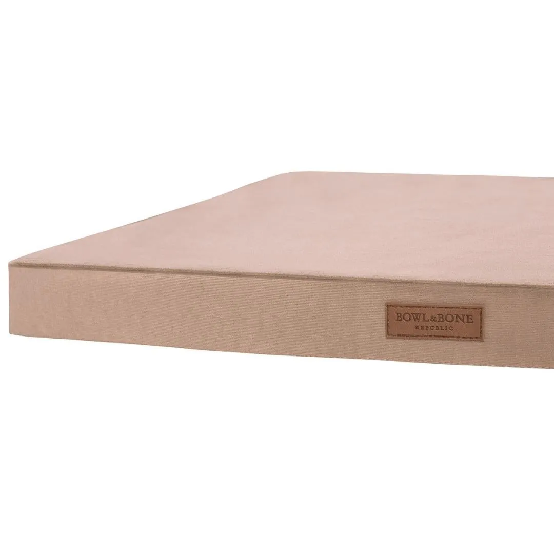 Bowl and Bone Classic Beige Foam Dog Mat