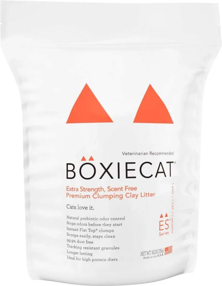 Boxiecat Extra Strength Scentfree Premium Clumping Clay Litter