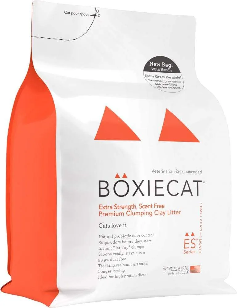 Boxiecat Extra Strength Scentfree Premium Clumping Clay Litter