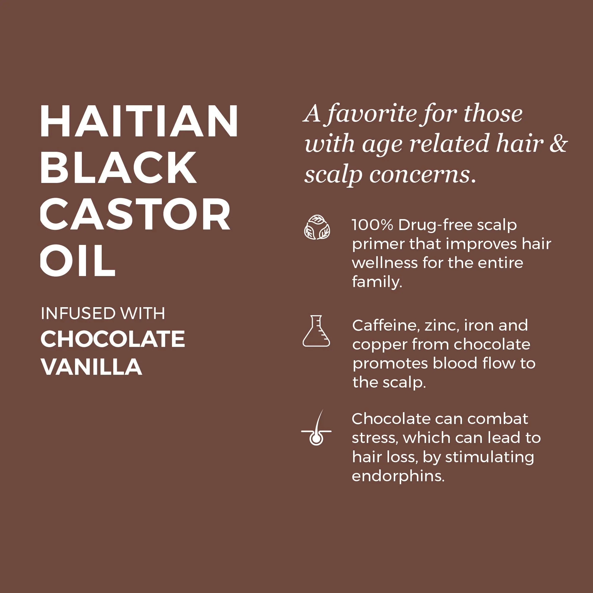 Buy Haitian Black Castor Oil: Cacao Vanilla (2oz), get one FREE