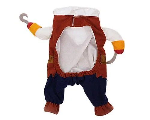 Caribbean Pirate Style Pet Clothes Dog Costume with Hat