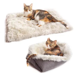 Cat Bed Dual Side Sherpa Mat