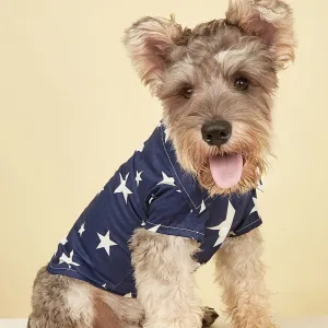 Cat Clothes Pet Clothing Summer Five-Pointed Star Shirt Dog Clothing