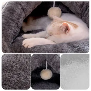 Cat Dog Puppy Soft Warm Snug Winter Bed Cave Triangle-shape Fleece