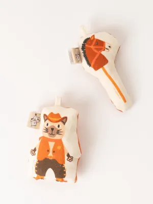 Cat Toy Set - Cowboy and Horse