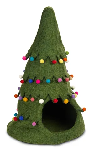 Christmas Tree Cat Bed