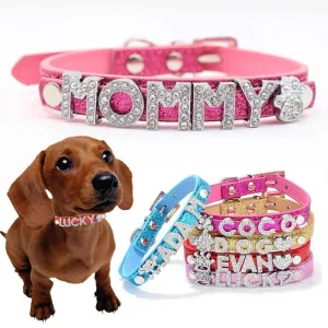 Custom Rhinestone Letter Name Collar