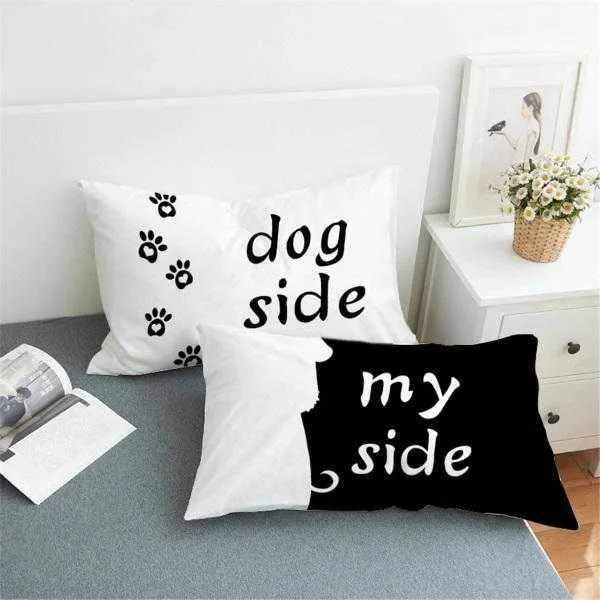 Dog Side, My Side Quilt Cover Set