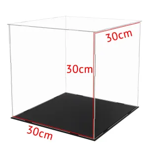 Dustproof Acrylic Display Case 30x30x30CM for Models & Figures