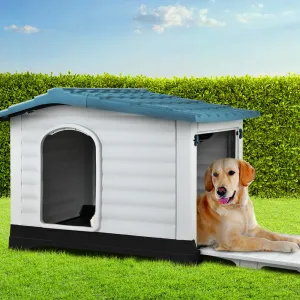 Extra Large Weatherproof Plastic Dog Kennel with Ventilation - i.Pet