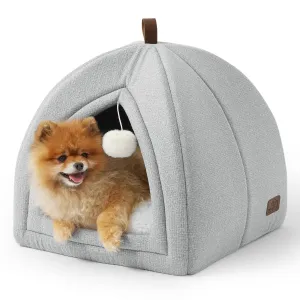 Faux-Linen Cat Dog Tent