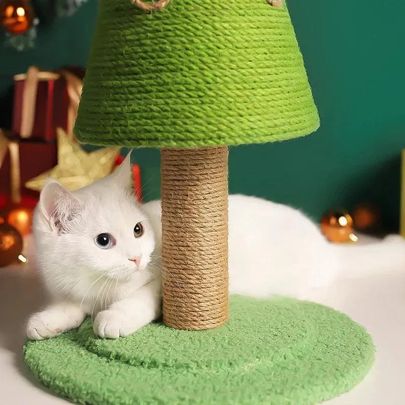 Festive Cat Tree Sisal Scratcher Climbing Frame