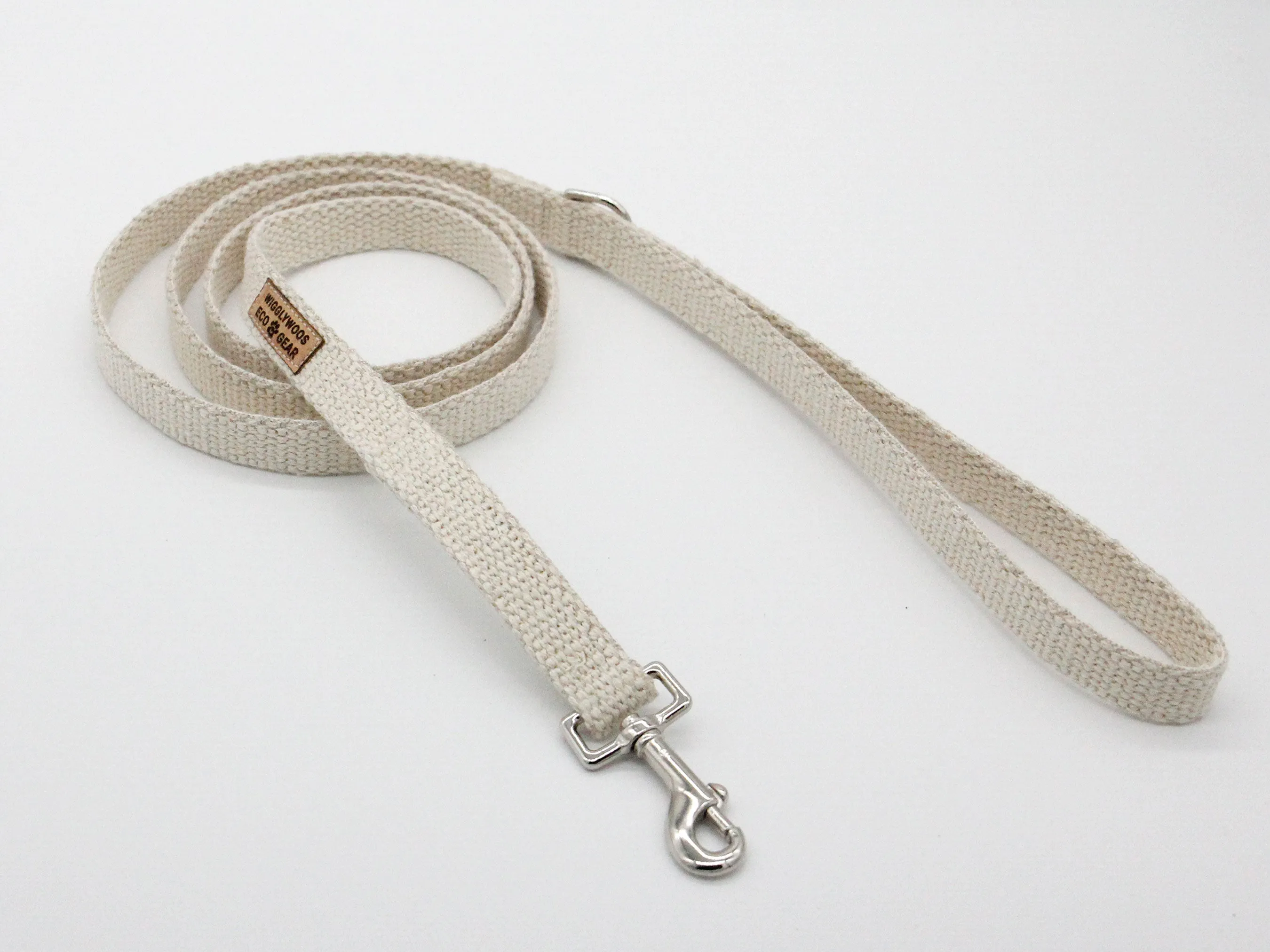 Flat Natural Just Hemp Cat Leash / Tiny Dog Leash