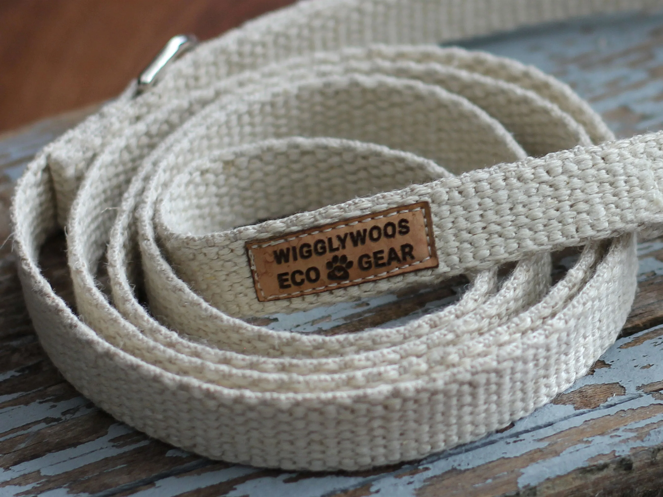 Flat Natural Just Hemp Cat Leash / Tiny Dog Leash