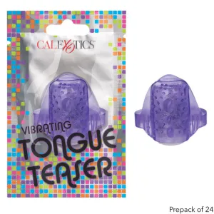 FOIL PACK VIBRATING TONGUE TEASER PURPLE 24PK