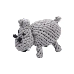 Hippo Rope Dog Toy