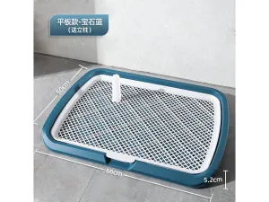 Hoopet Extra Large Flat Standing Cat Litter Pan - 66x50x5.2 cm for Easy Cleaning and Comfort