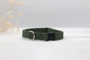 Just Hemp Sage Green Cat Collar