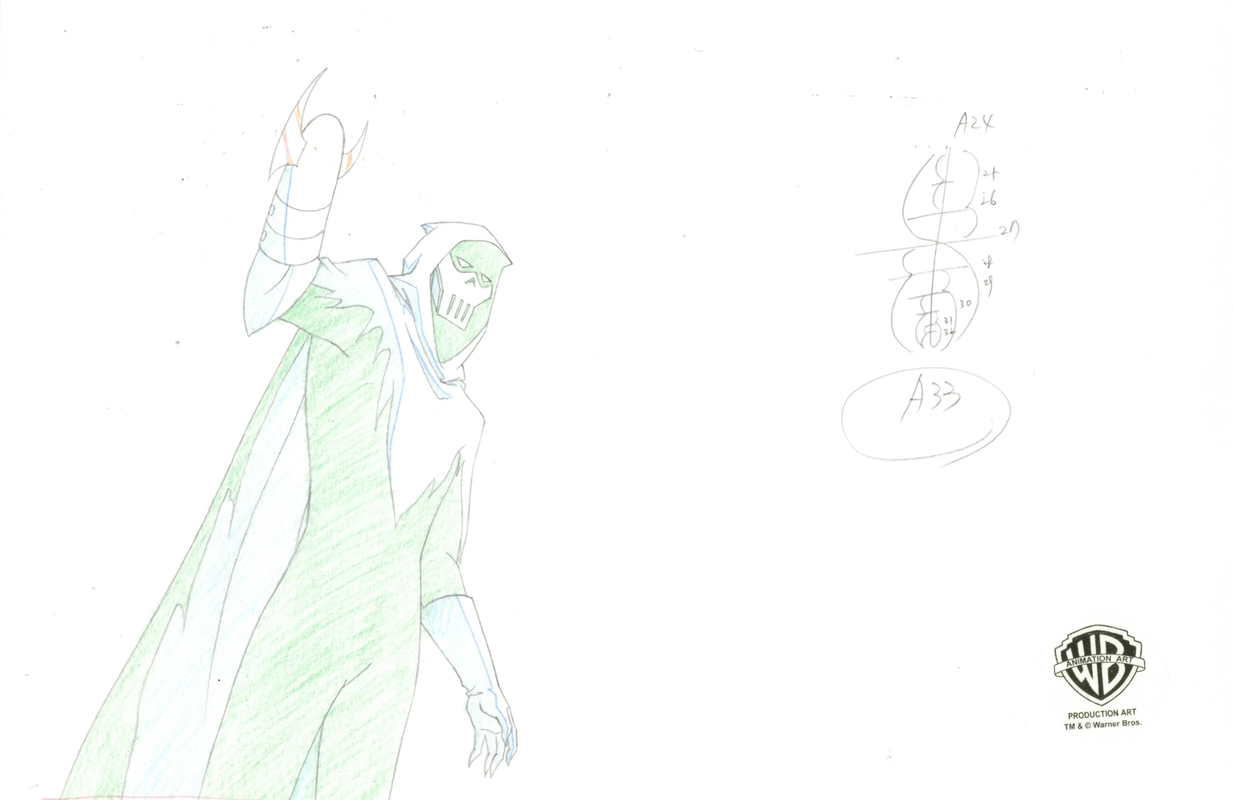 Justice League Unlimited Original Production Drawing: Phantasm