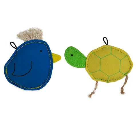 JW Bird-ee & Turtl-ee Catip Cat Toy Combo