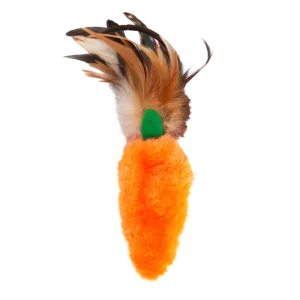 KONG Cat Refillable Catnip Feather Top Carrot 17cm