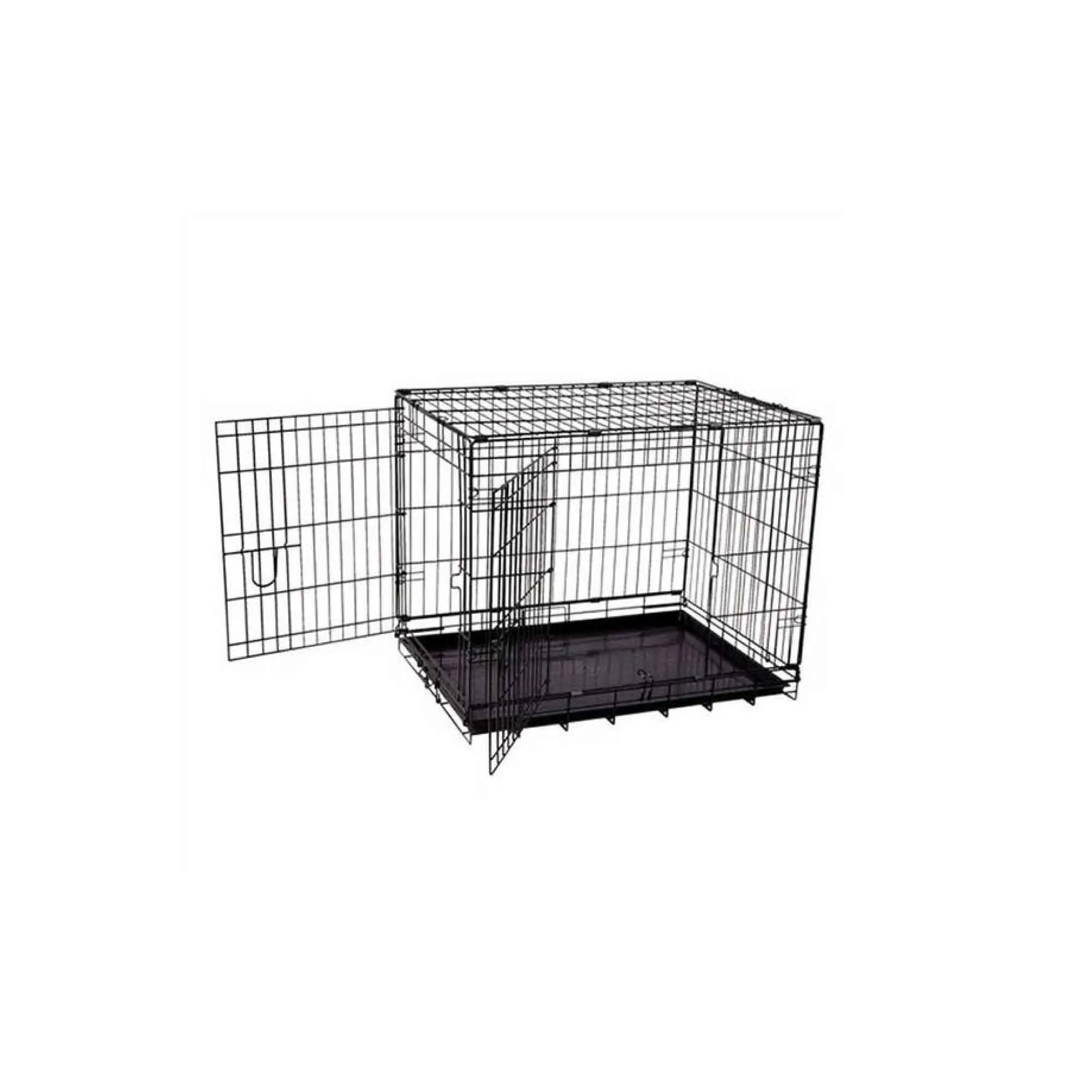 Large Double Door Dog Crate - Portable & Collapsible