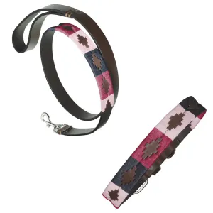 Leather Dog Collar & Lead - Petalo by Pampeano