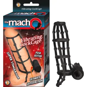 Macho Vibrating Cockcage Black