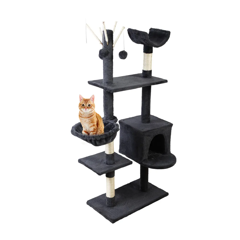 Multi-Level 140cm Cat Tree with Scratching Post, i.Pet