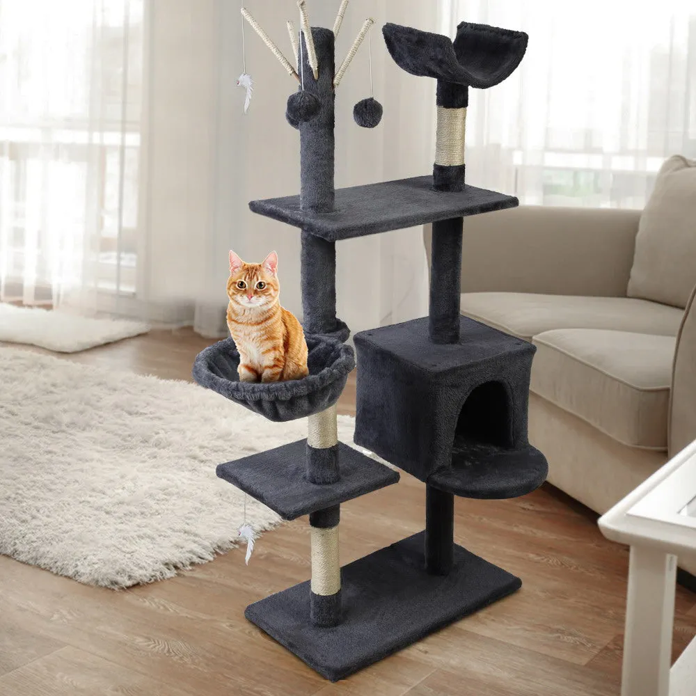 Multi-Level 140cm Cat Tree with Scratching Post, i.Pet