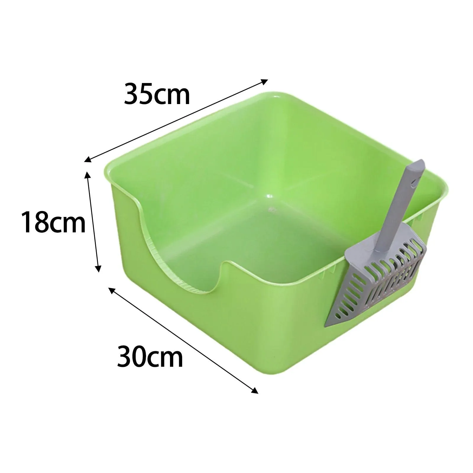 Open Top Anti-Splashing Pet Litter Tray Box