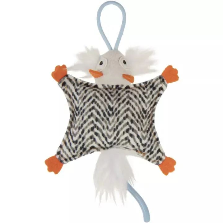 Petlinks® Instincts Soarin' Squirrel™ HappyNip™ Silvervine & Catnip Crinkle Plush Launch and Chase Cat Toy (Small)