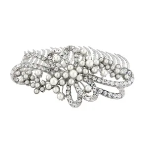 Ribbons of Pearl Large Hair Comb