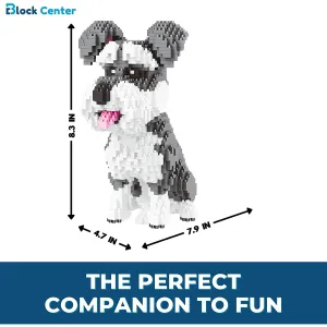 Schnauzer Dog 3D Puzzle Nano Blocks