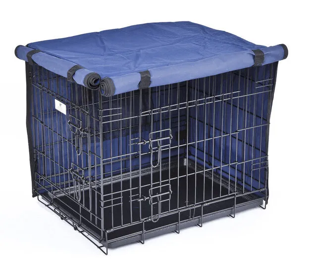 Settledown 2 Door Waterproof Dog Crate Covers Blue