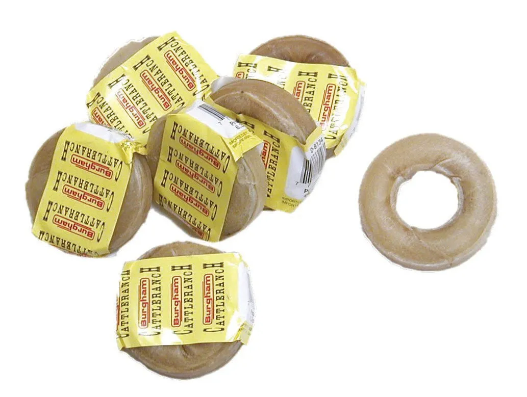 Single Burgham CattleRanch Pressed Rawhide Ring 2.5 in D-6134