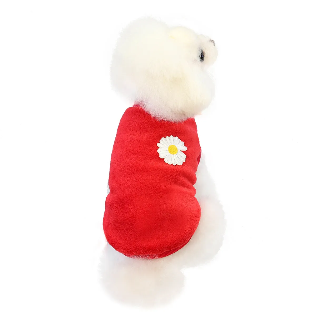 Small dog coral fleece home clothes pet clothes