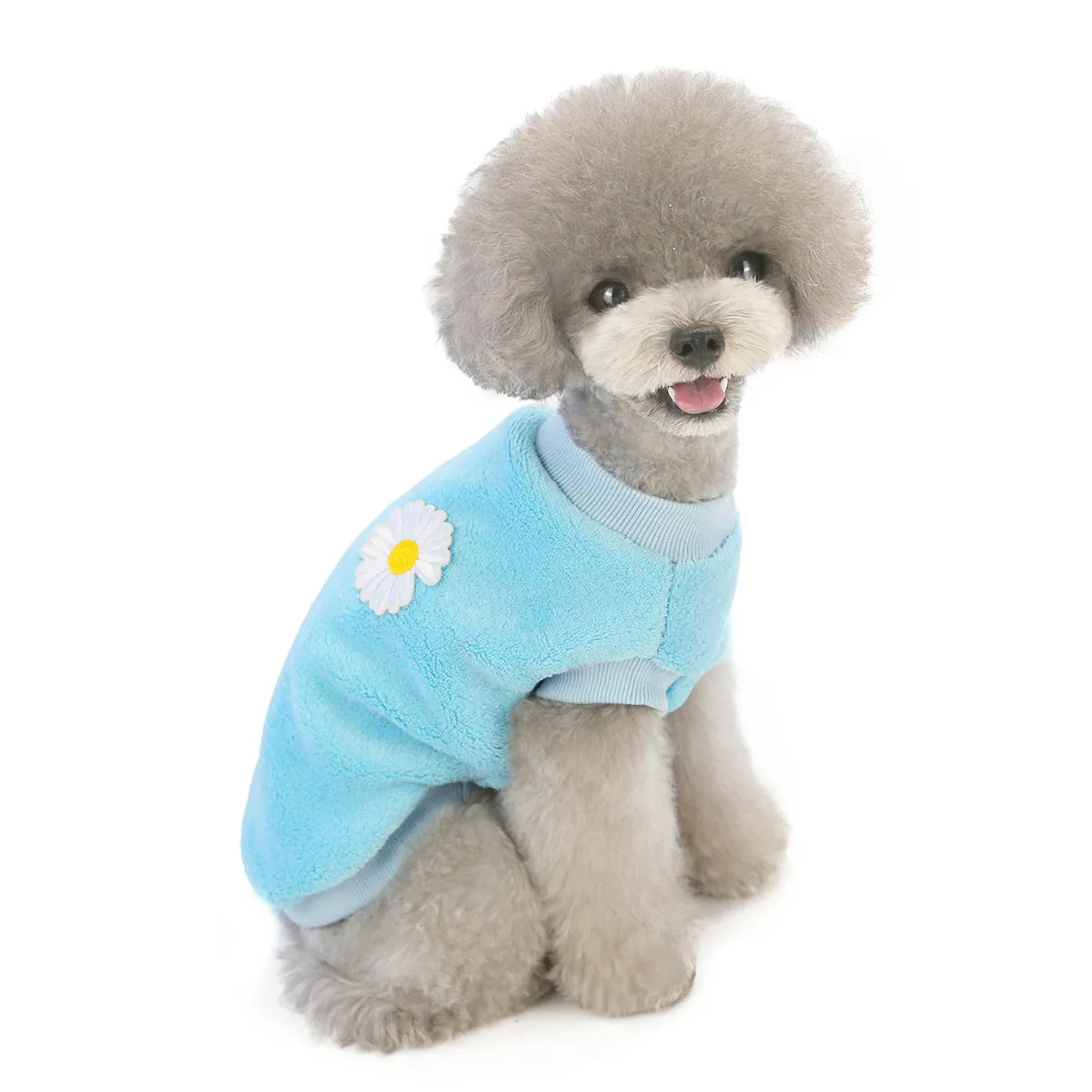 Small dog coral fleece home clothes pet clothes