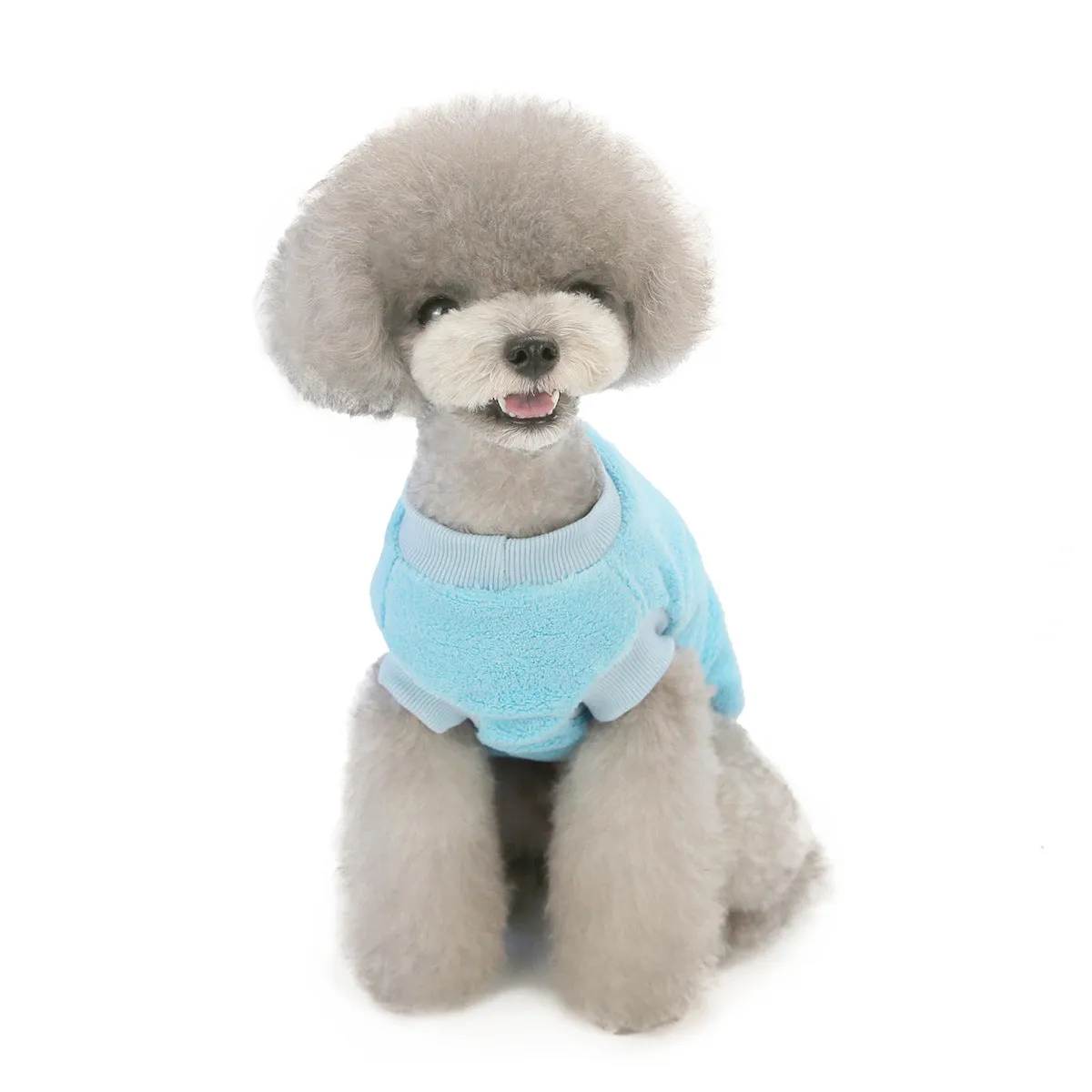 Small dog coral fleece home clothes pet clothes