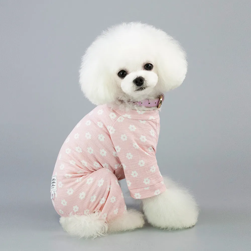 Small dog daisy flower cool summer pet clothes