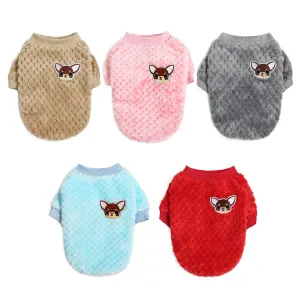 small size dogs autumn soft pet clothing