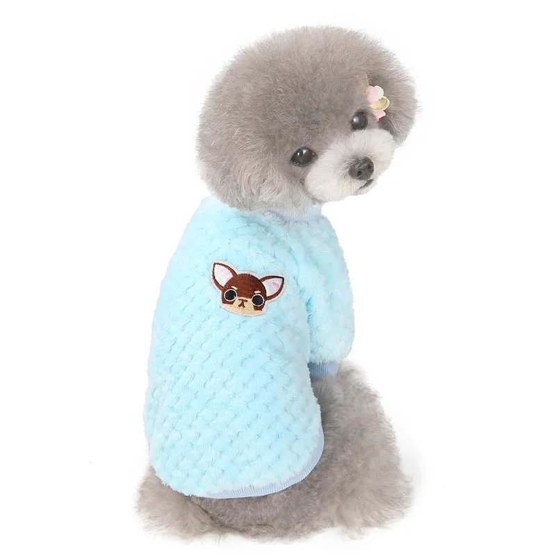 small size dogs autumn soft pet clothing